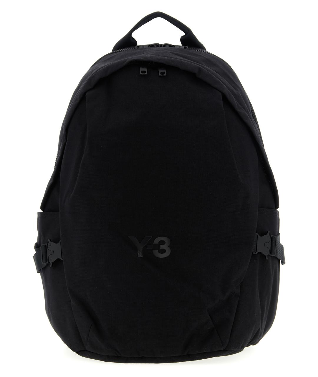 Y-3 Черный синтетический рюкзак, фото 1