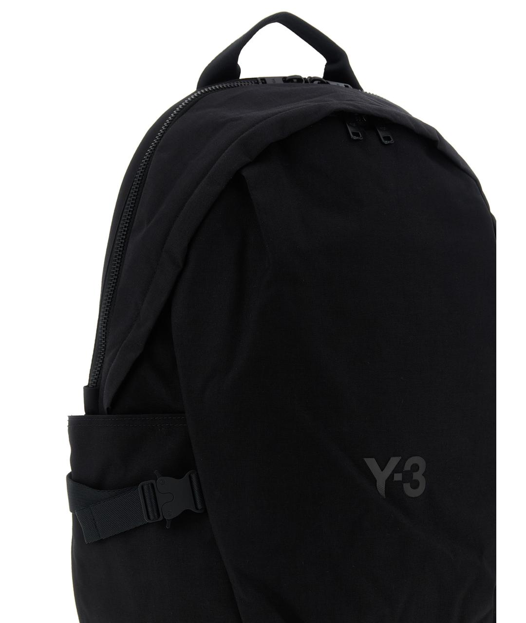 Y-3 Черный синтетический рюкзак, фото 3
