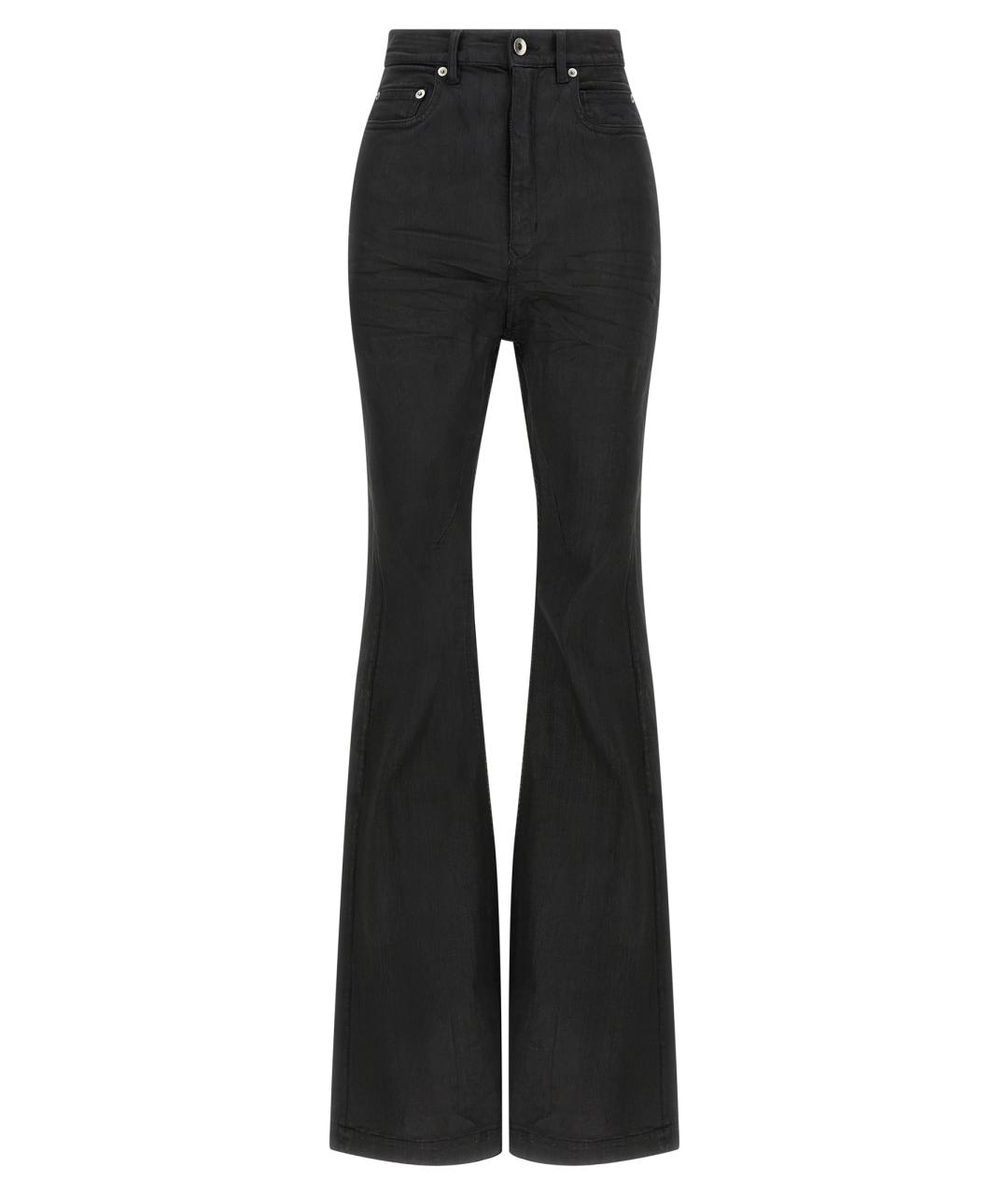 RICK OWENS DRKSHDW Черные хлопковые джинсы клеш, фото 1