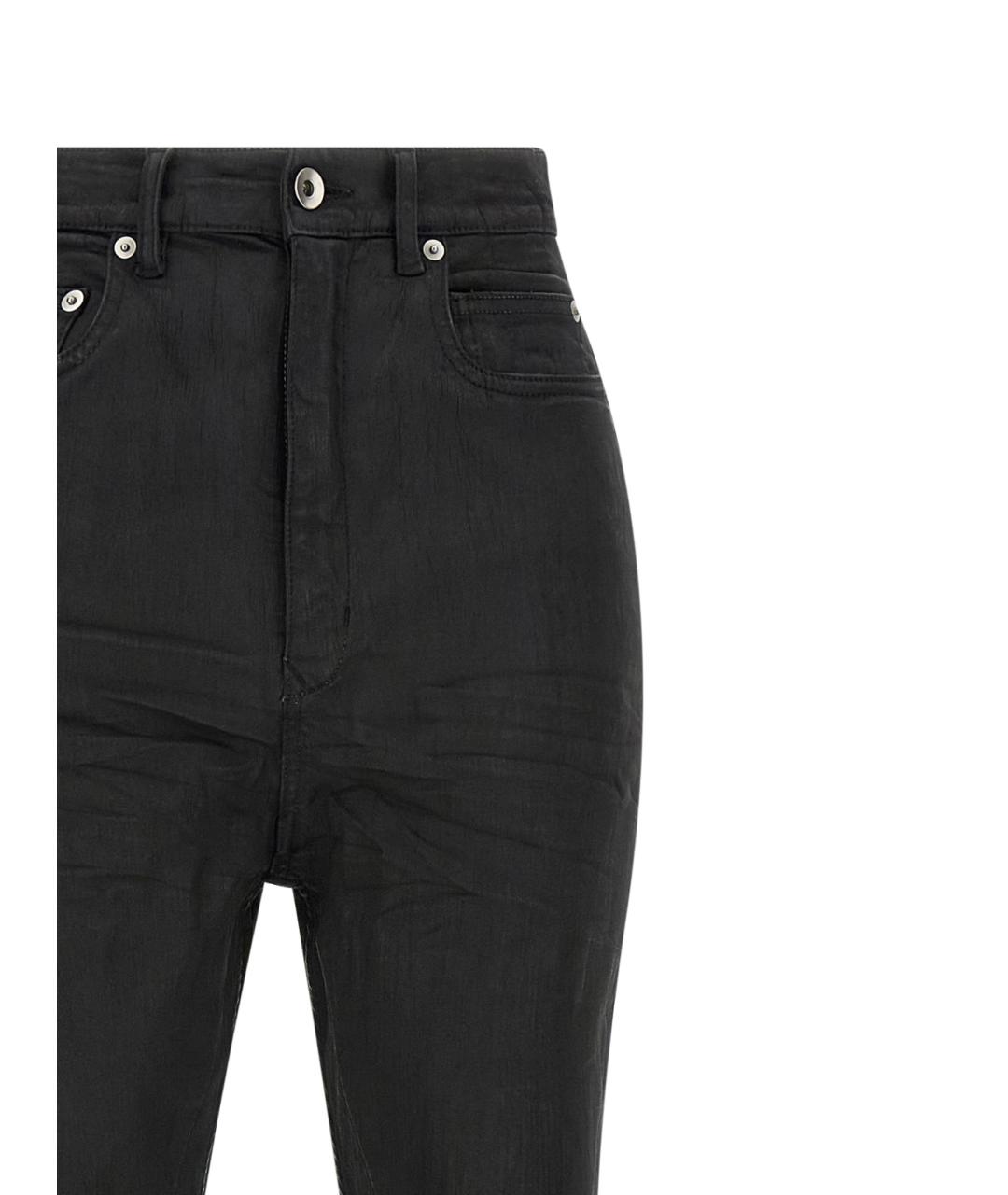 RICK OWENS DRKSHDW Черные хлопковые джинсы клеш, фото 3