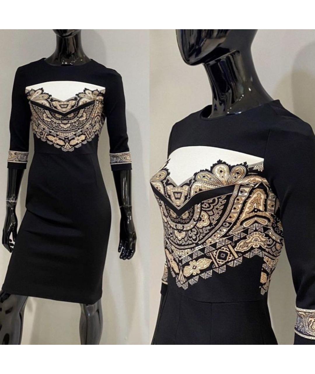 ETRO Черное хлопковое платье, фото 4