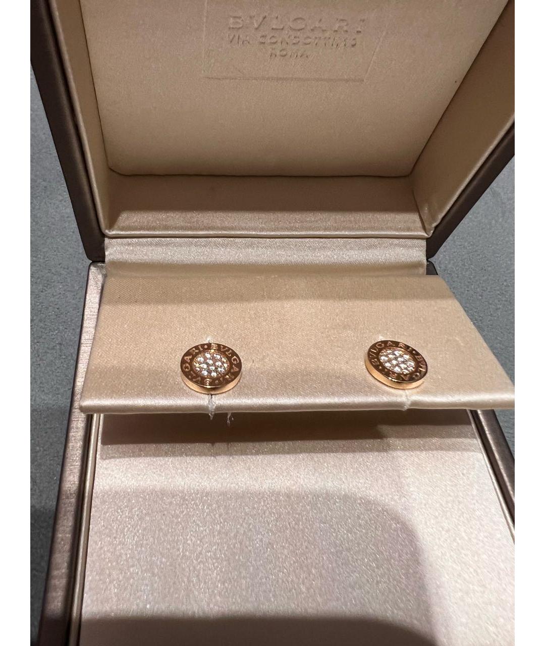BVLGARI Золотые серьги из розового золота, фото 6