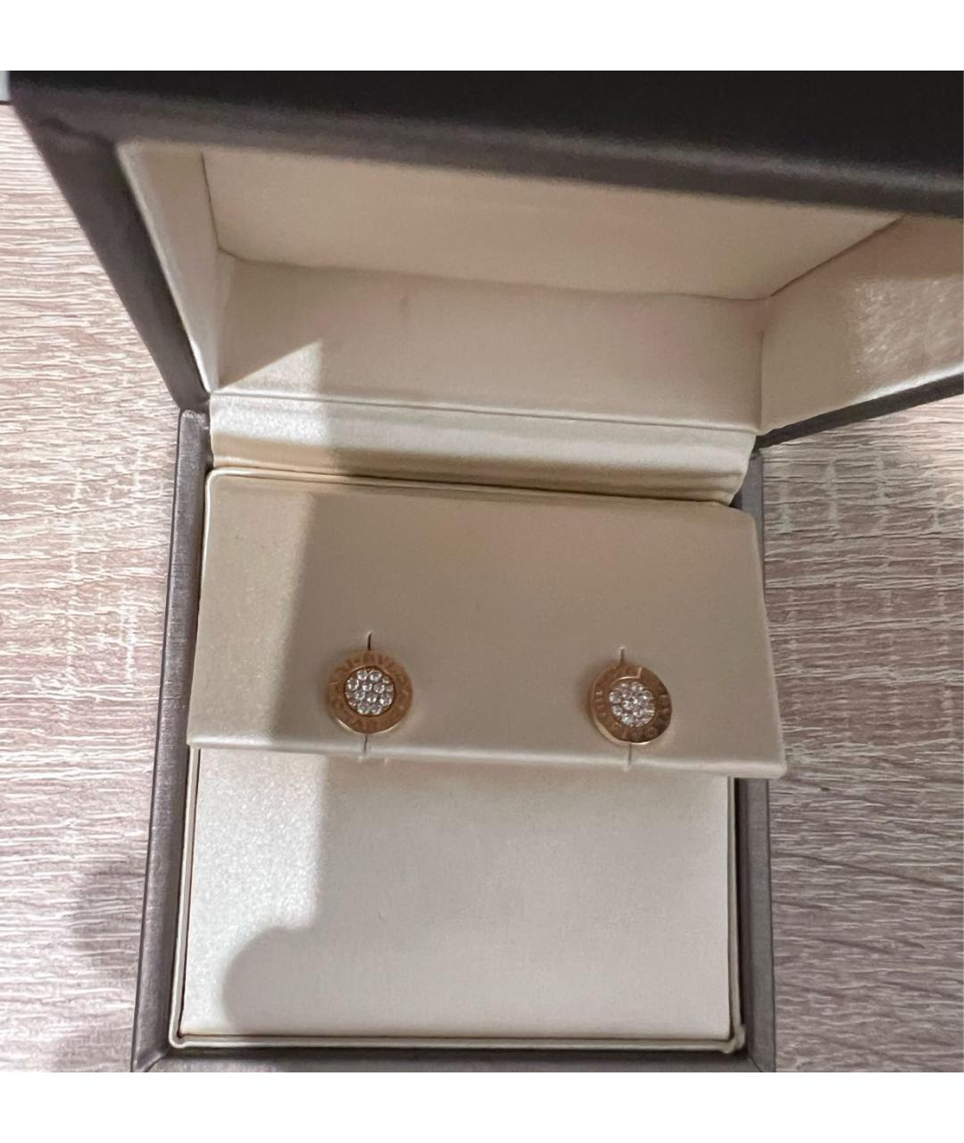 BVLGARI Золотые серьги из розового золота, фото 2