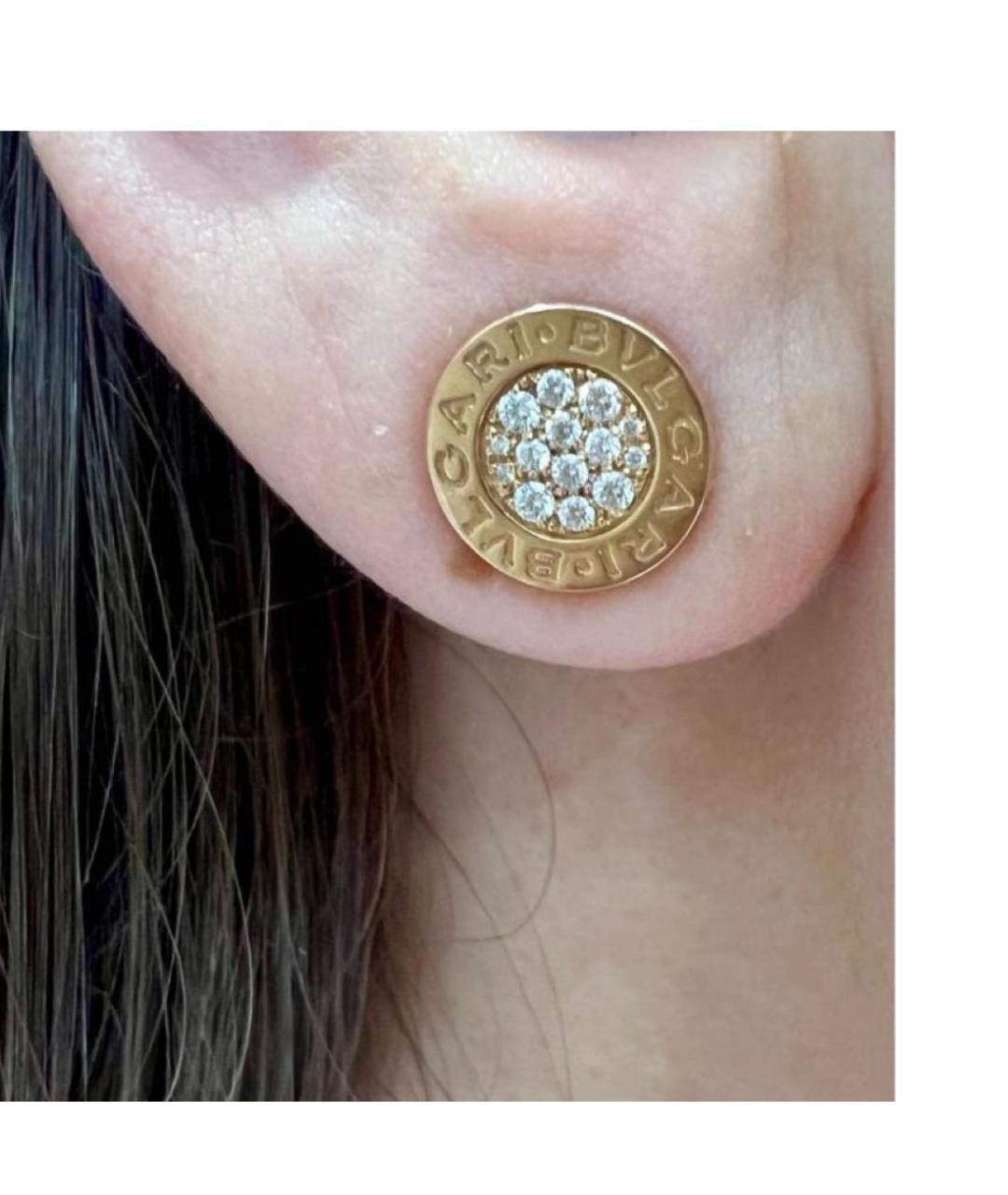 BVLGARI Золотые серьги из розового золота, фото 3