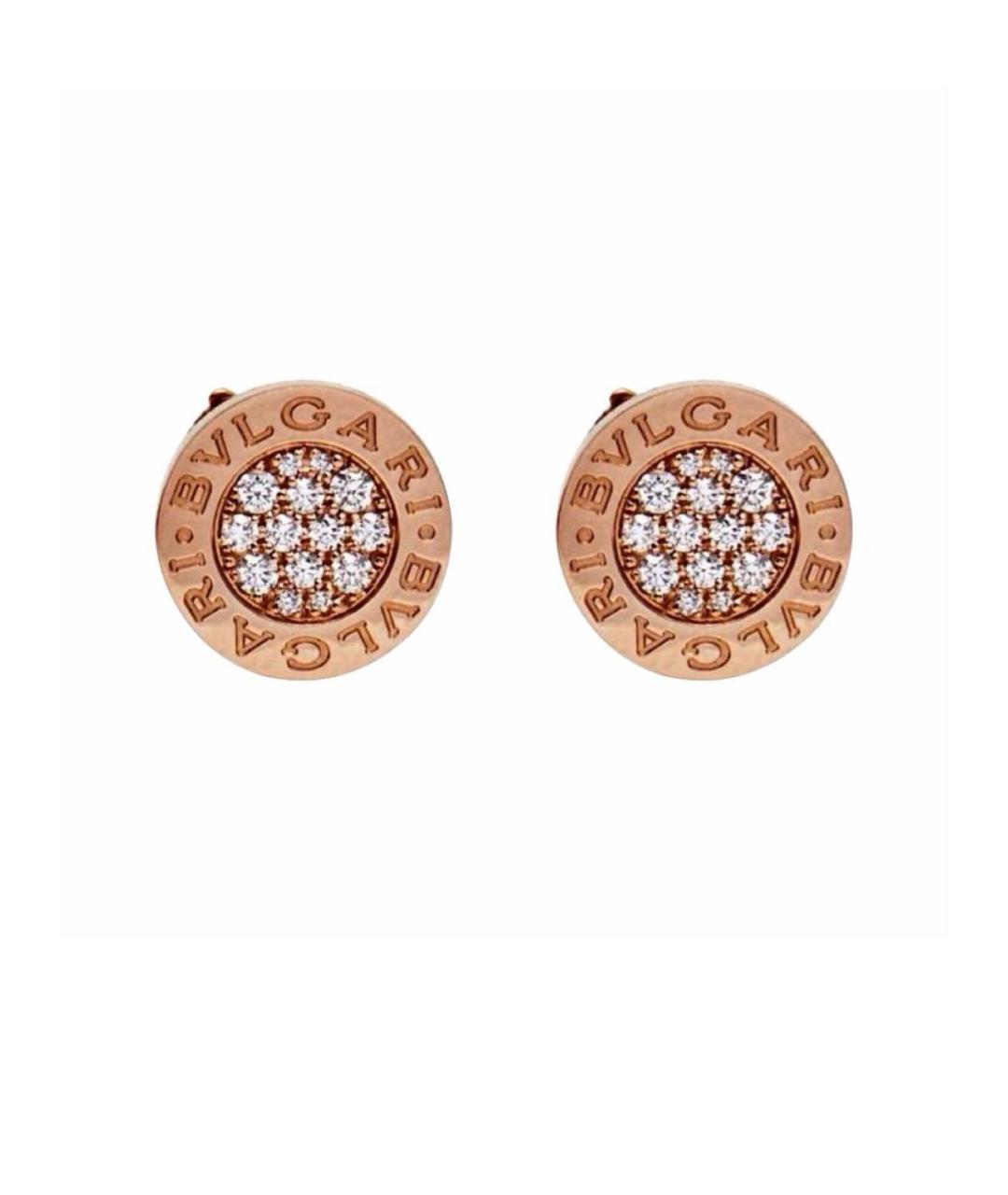 BVLGARI Золотые серьги из розового золота, фото 8