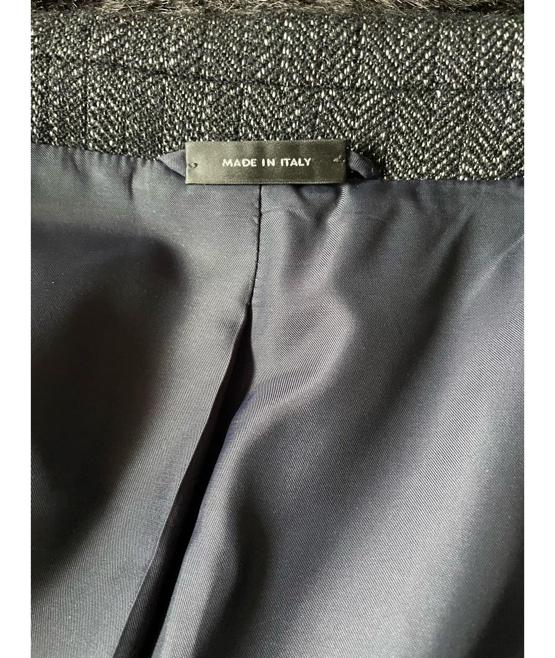 JIL SANDER Серый шерстяной пиджак, фото 3
