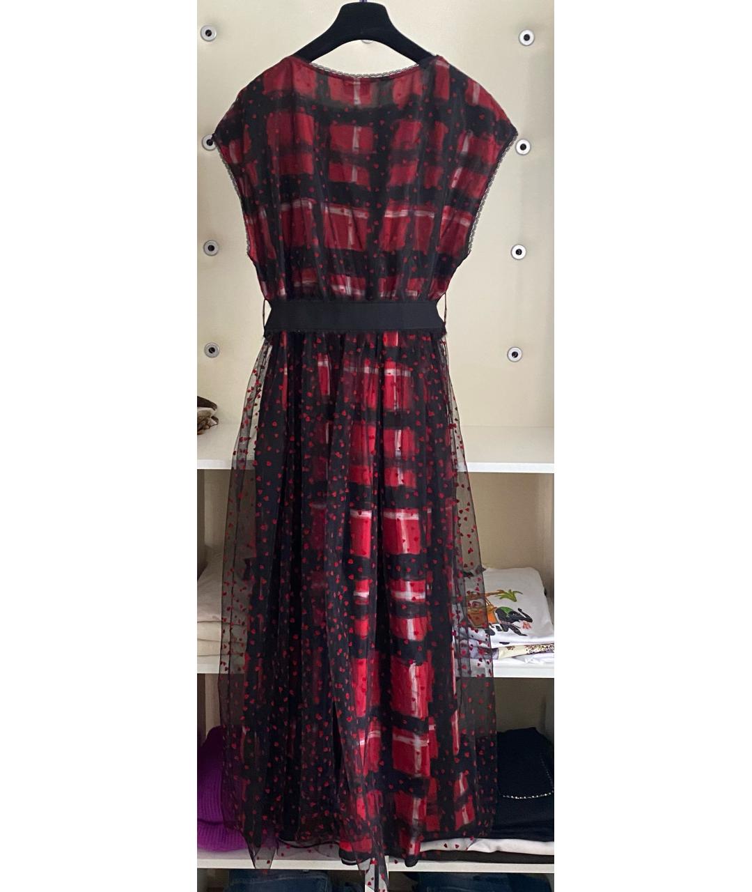 ERMANNO SCERVINO Бордовое коктейльное платье, фото 2