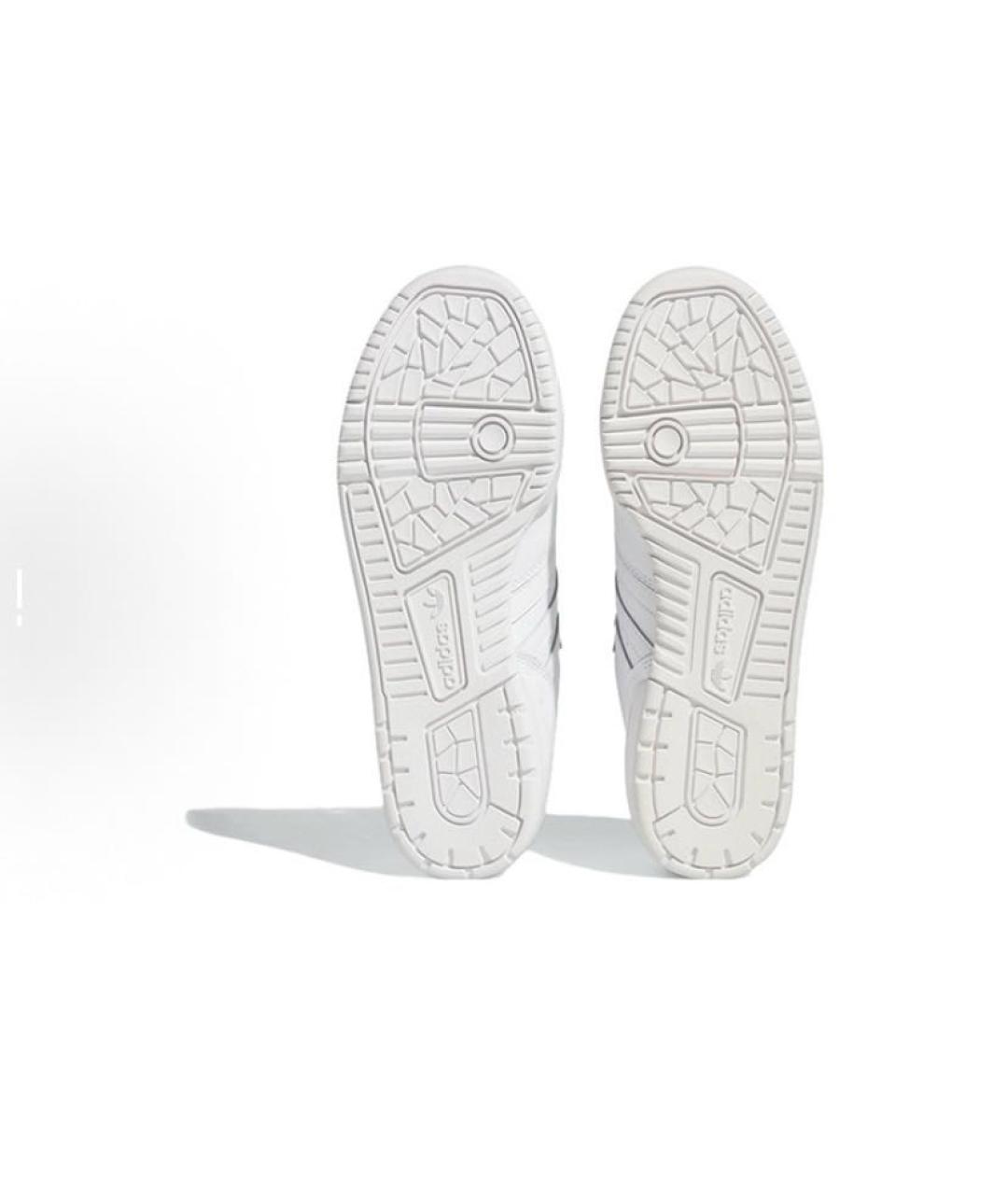 ADIDAS Белые кожаные кроссовки, фото 6