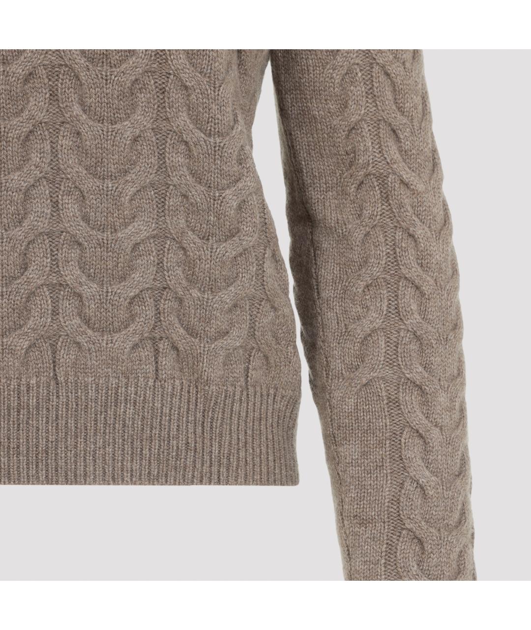 MAX MARA Бежевый кашемировый джемпер / свитер, фото 5