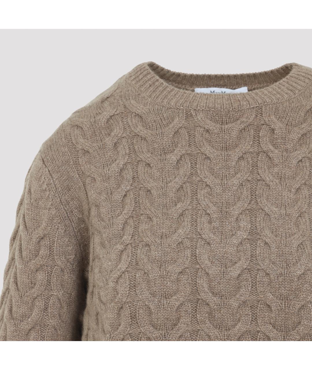 MAX MARA Бежевый кашемировый джемпер / свитер, фото 6