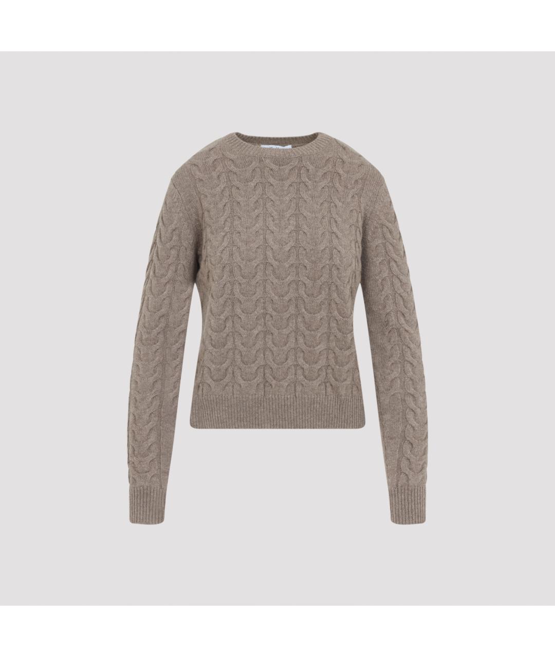 MAX MARA Бежевый кашемировый джемпер / свитер, фото 3