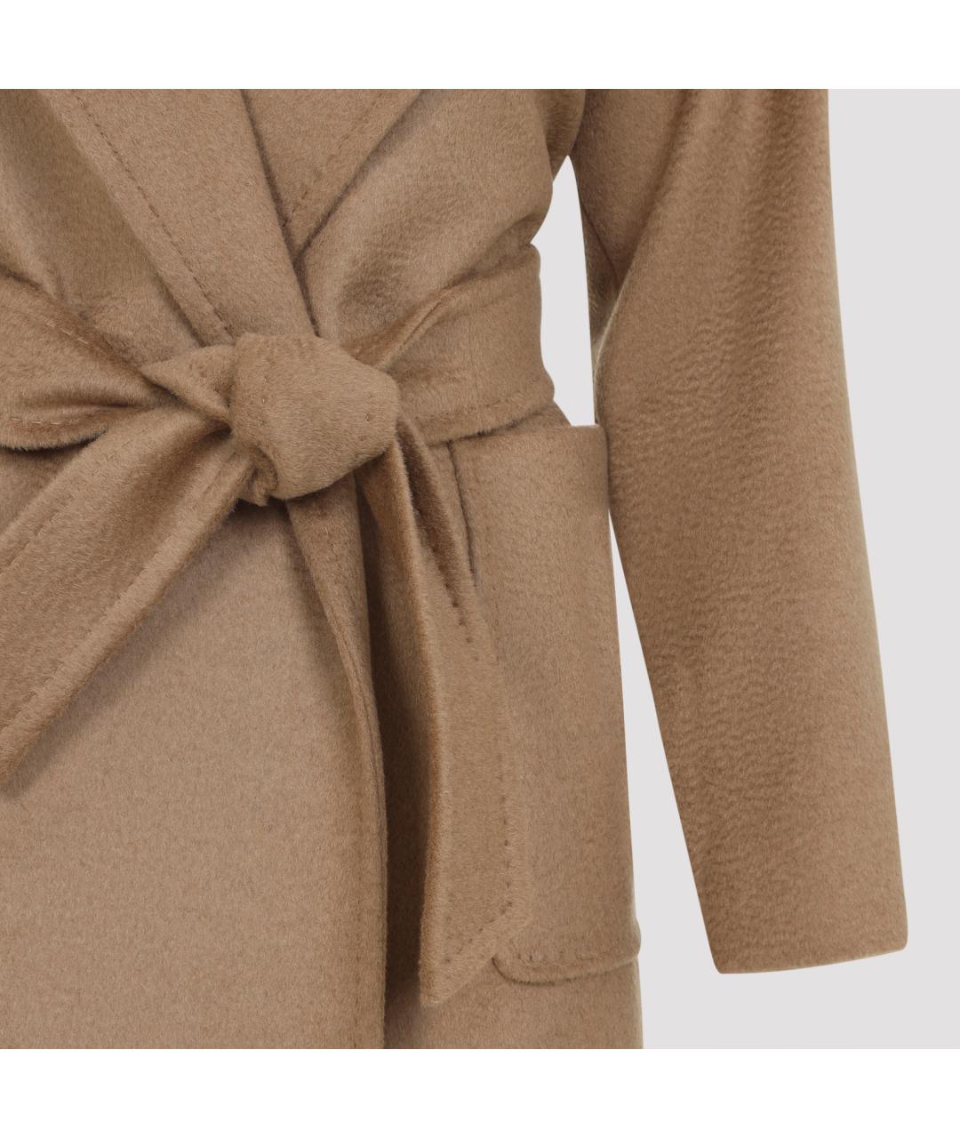 MAX MARA Бежевое шерстяное пальто, фото 6