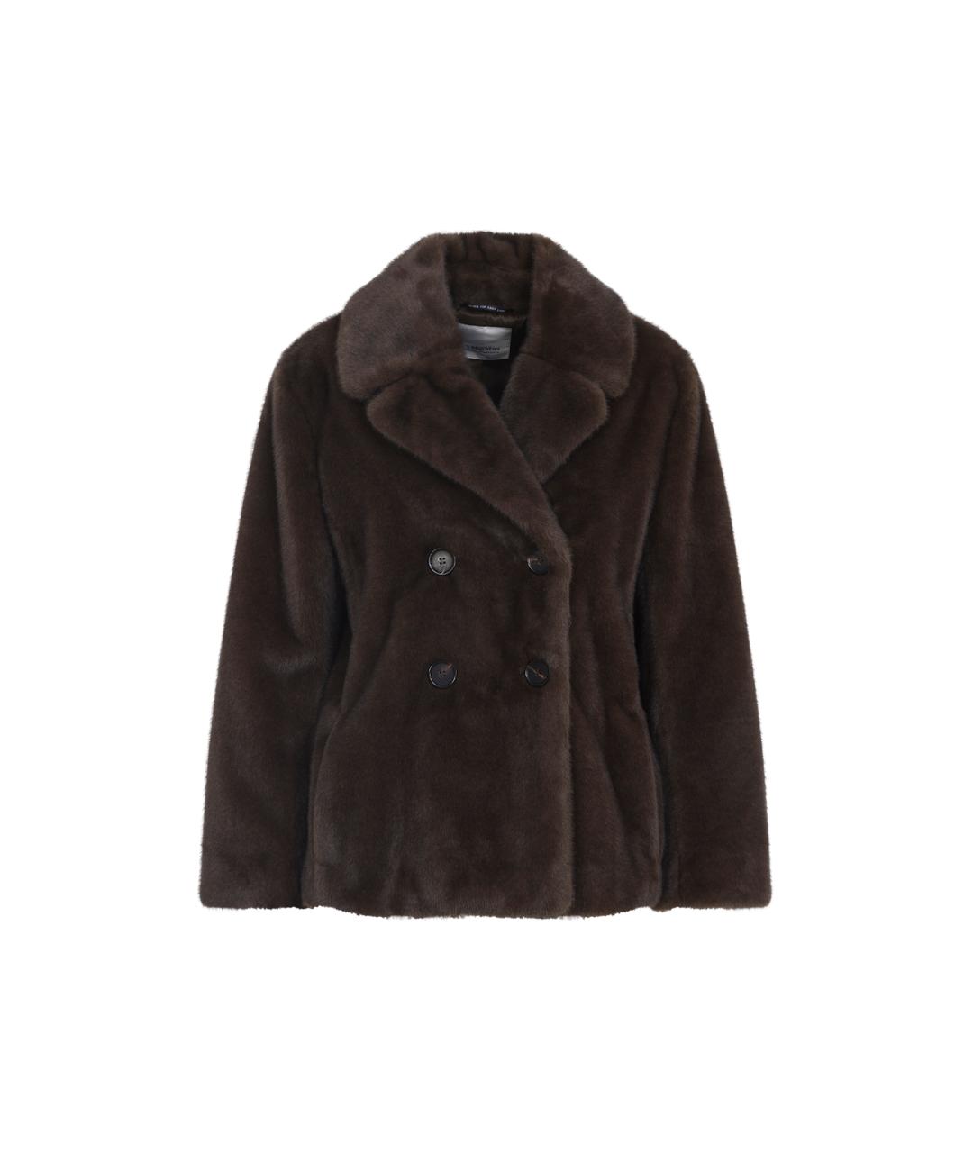 'S MAX MARA Черная полиэстеровая шуба, фото 1