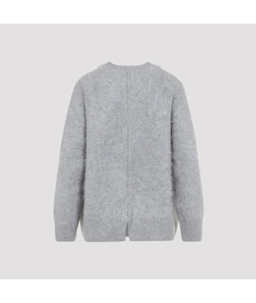 'S MAX MARA Серый кашемировый джемпер / свитер, фото 4