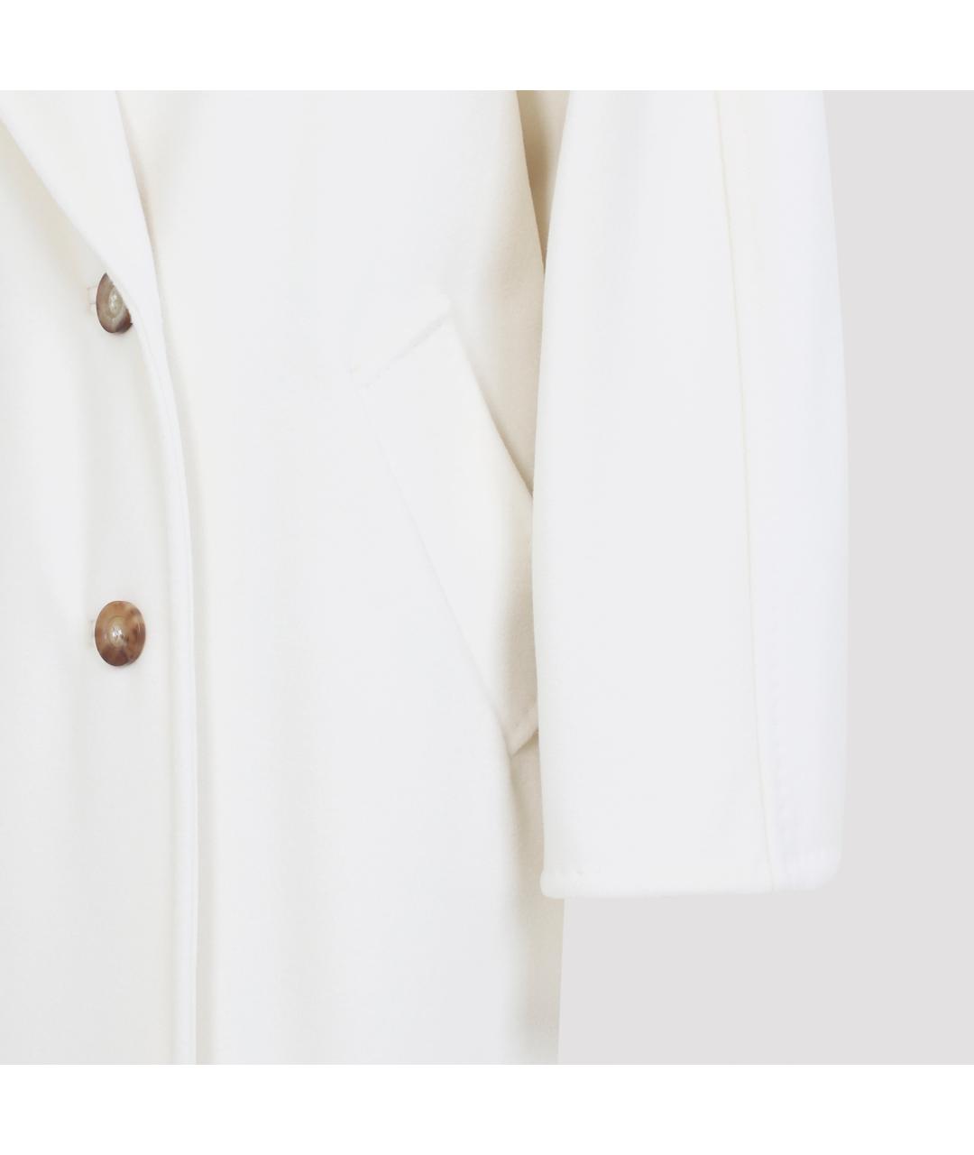 MAX MARA Белое шерстяное пальто, фото 6
