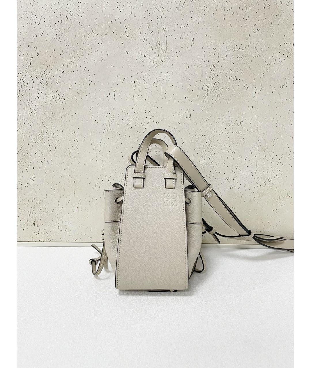 LOEWE Серая кожаная сумка тоут, фото 3