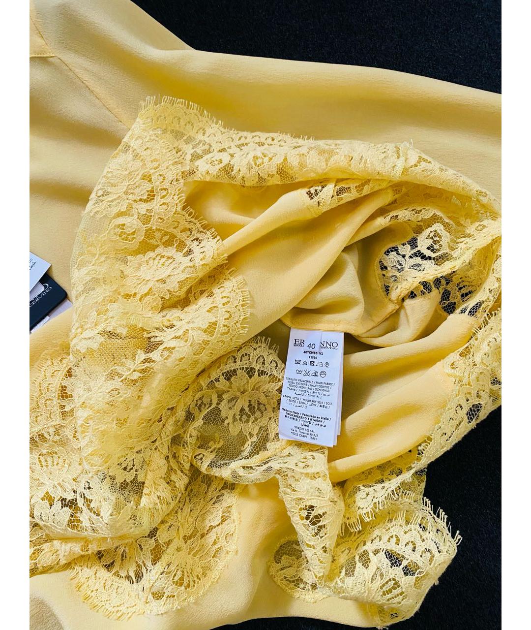 ERMANNO SCERVINO Желтая блузы, фото 4