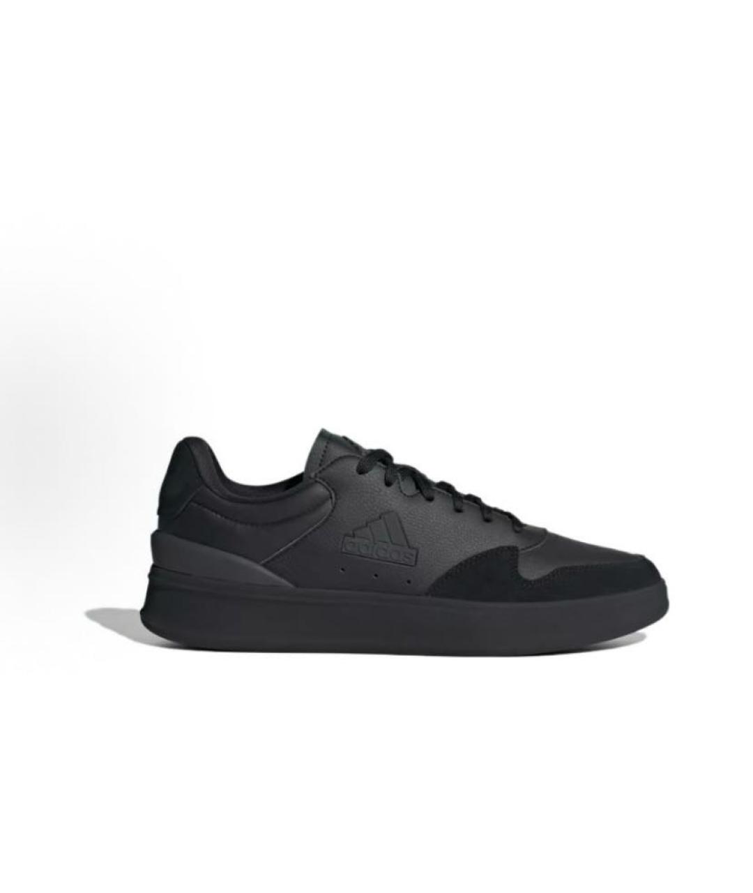ADIDAS Черные кожаные кроссовки, фото 6