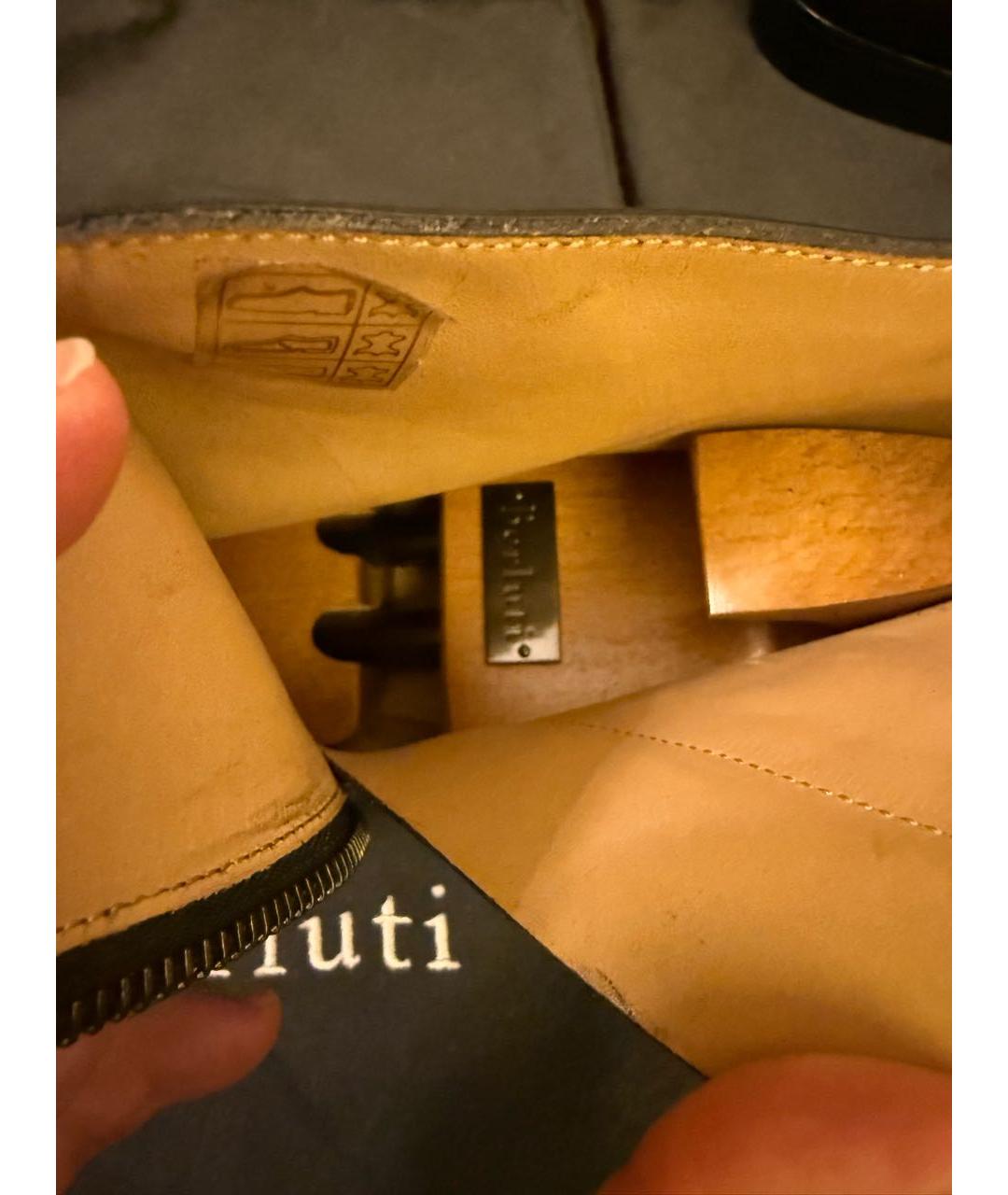 BERLUTI Черные кожаные высокие ботинки, фото 8