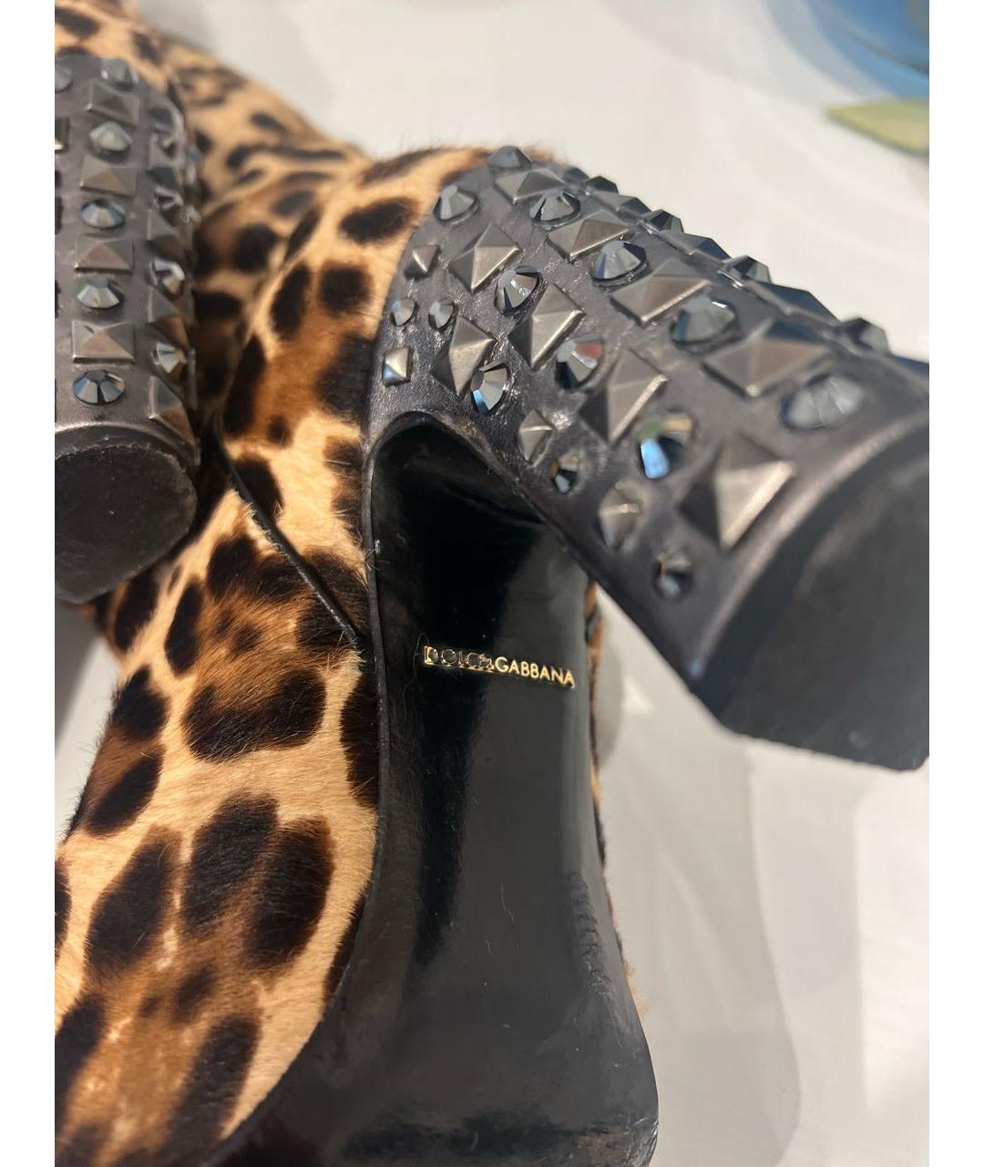 DOLCE&GABBANA Кожаные сапоги, фото 6