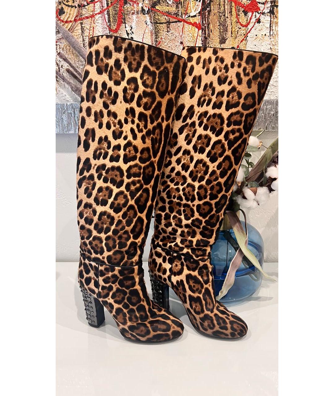 DOLCE&GABBANA Кожаные сапоги, фото 8