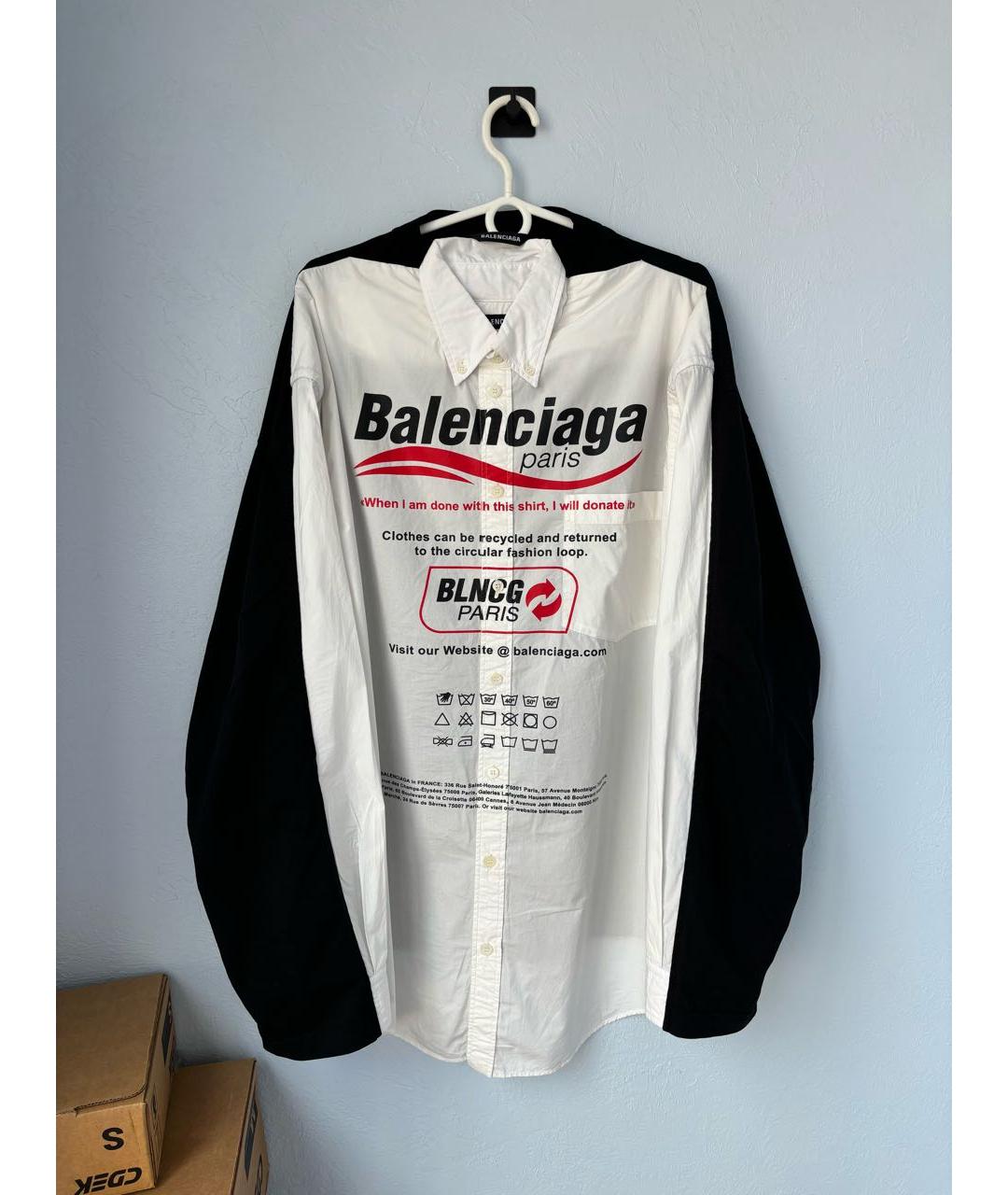 BALENCIAGA Хлопковая кэжуал рубашка, фото 7
