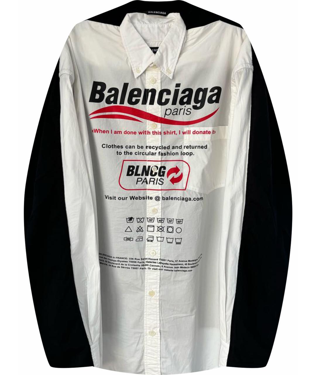 BALENCIAGA Хлопковая кэжуал рубашка, фото 1