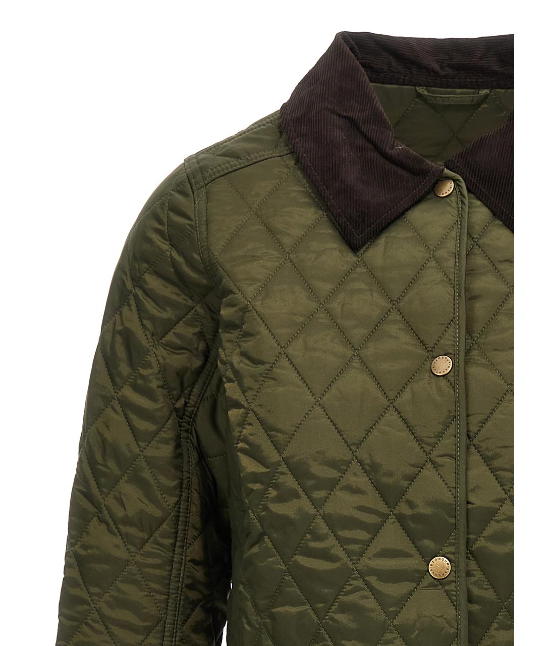 BARBOUR Зеленая полиамидовая куртка, фото 3