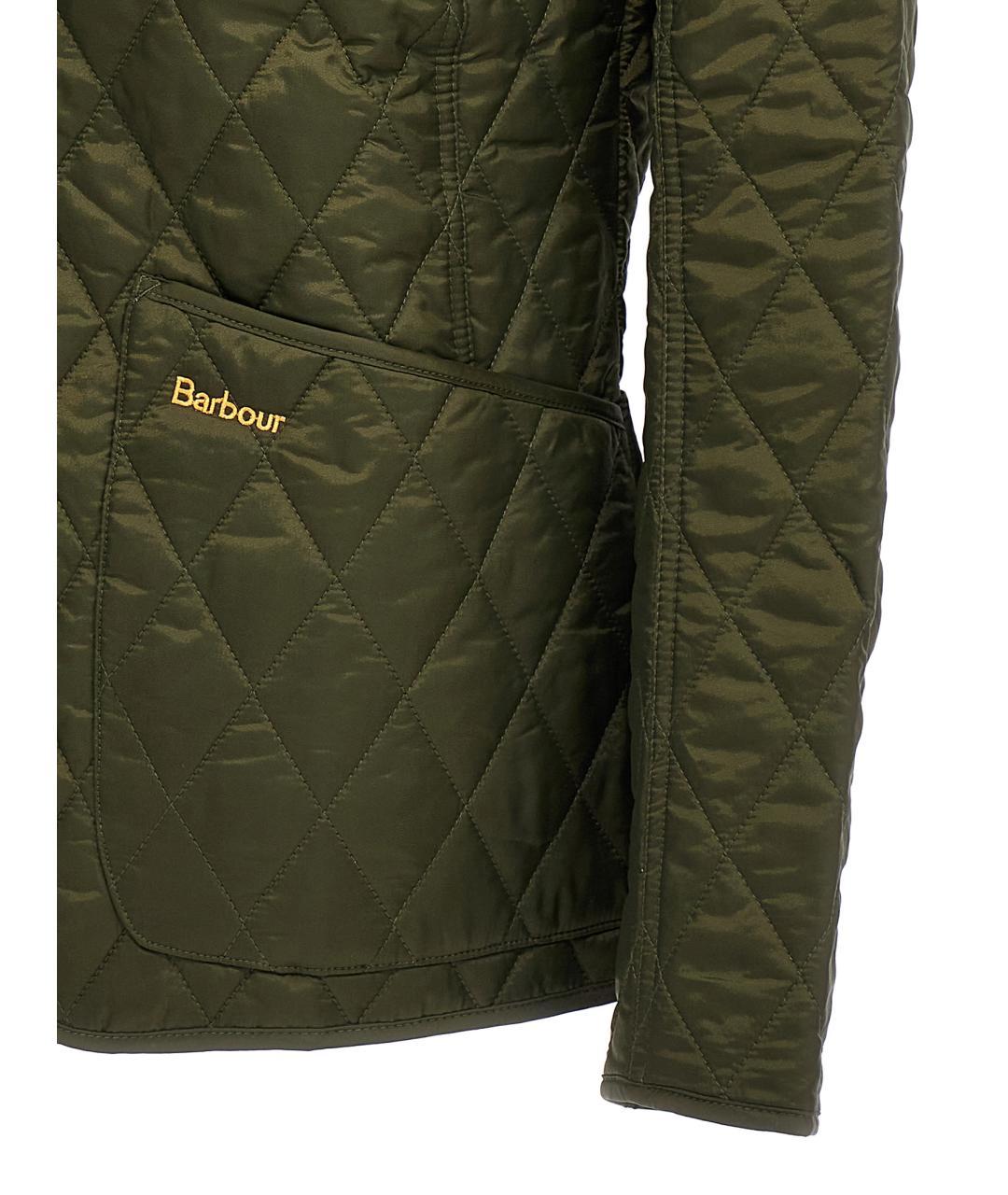BARBOUR Зеленая полиамидовая куртка, фото 4