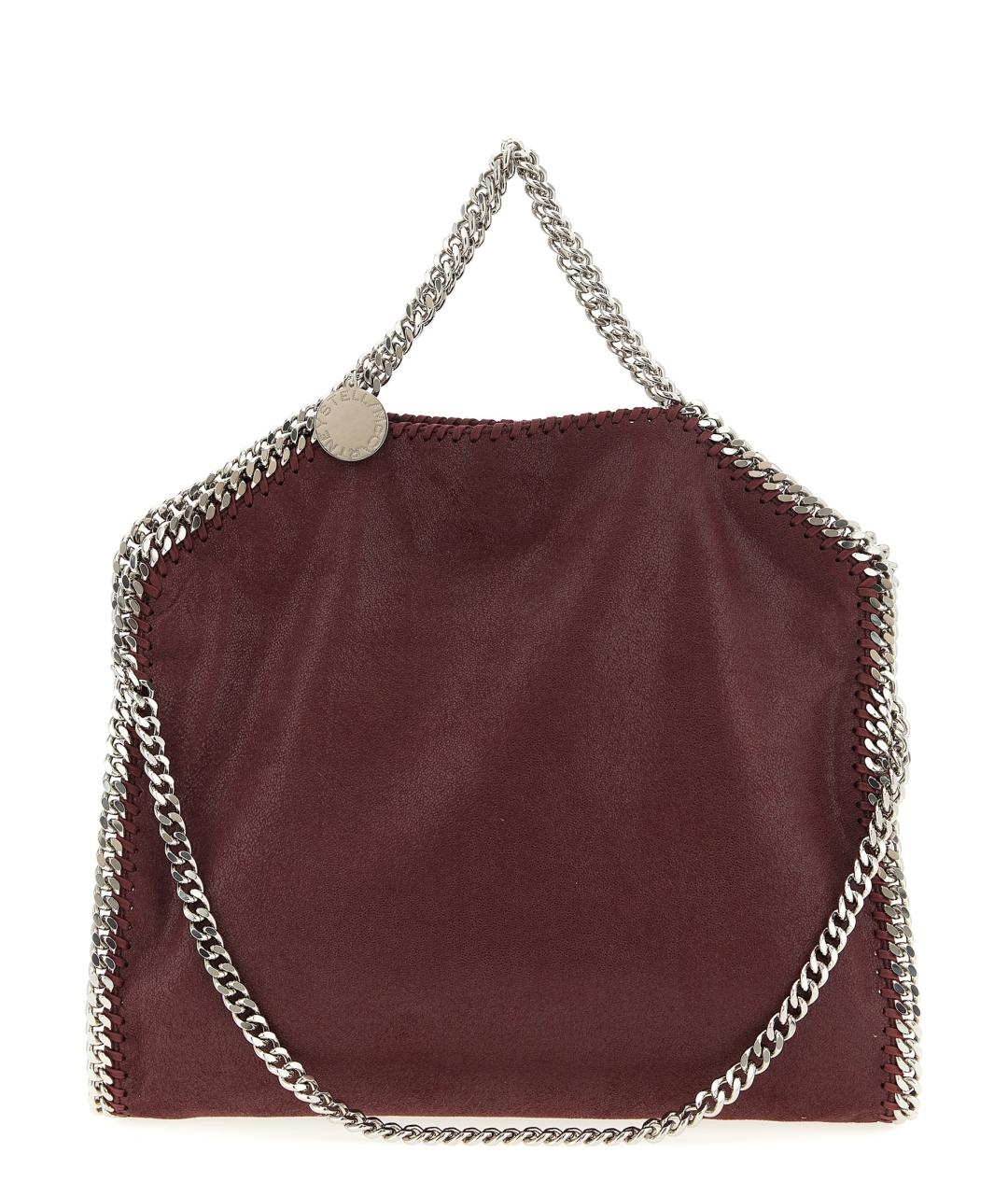 STELLA MCCARTNEY Бордовая сумка тоут из искусственной кожи, фото 1