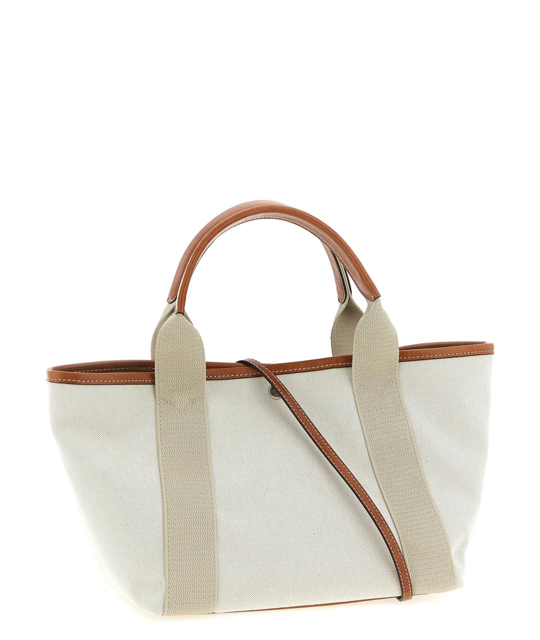 BALENCIAGA Бежевая тканевая сумка тоут, фото 2