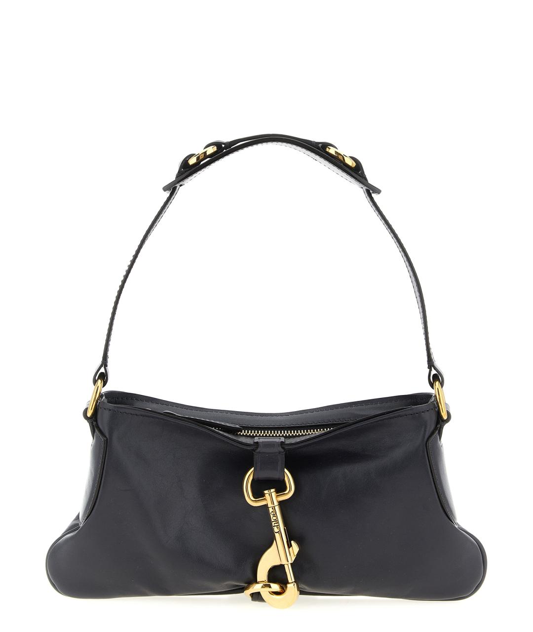CHLOE Черная кожаная сумка через плечо, фото 1