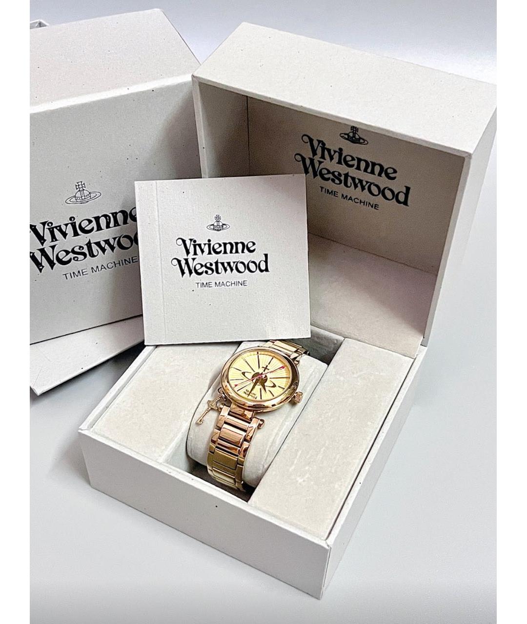 VIVIENNE WESTWOOD Золотые стальные часы, фото 3