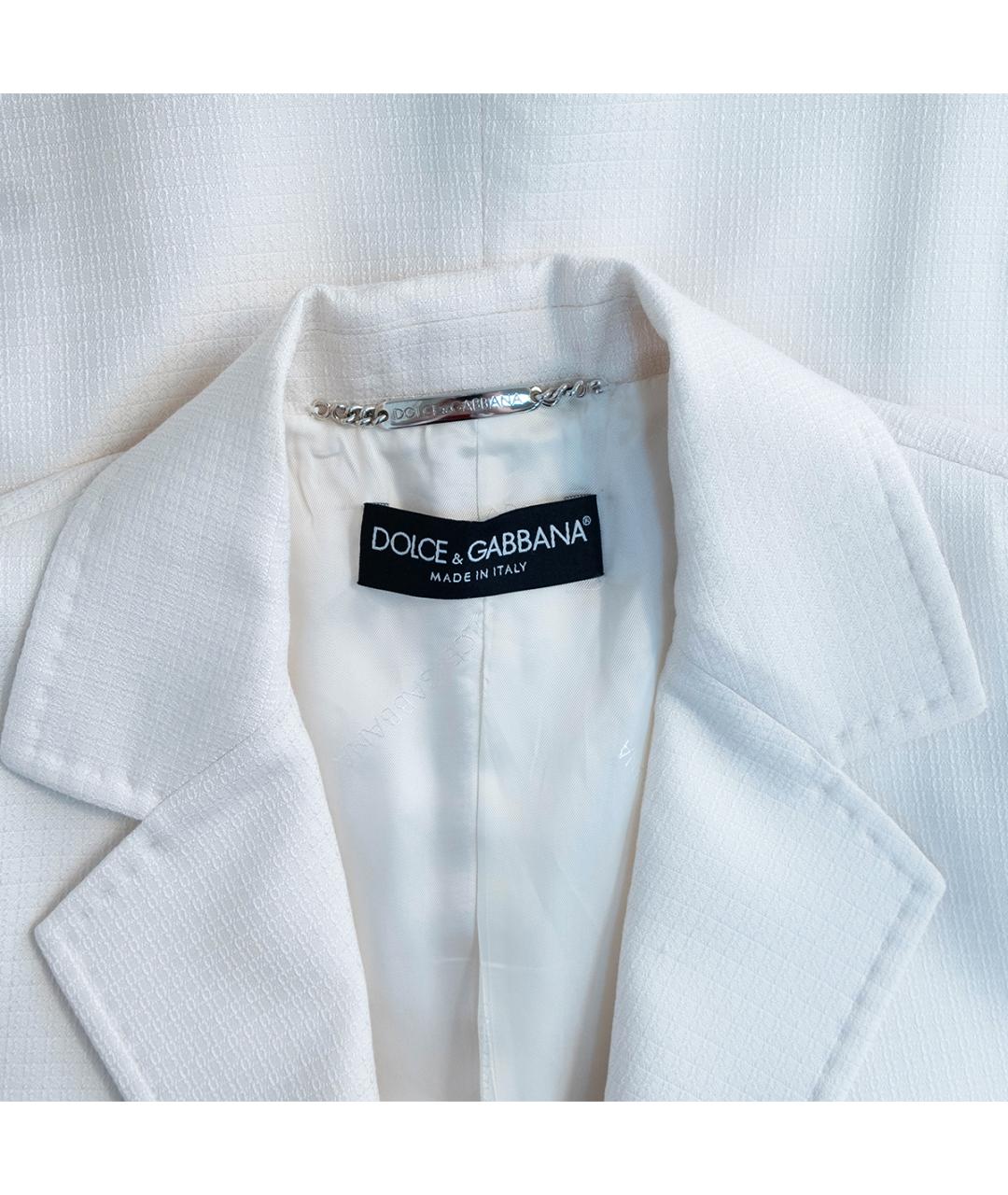 DOLCE&GABBANA Белый костюм с брюками, фото 6