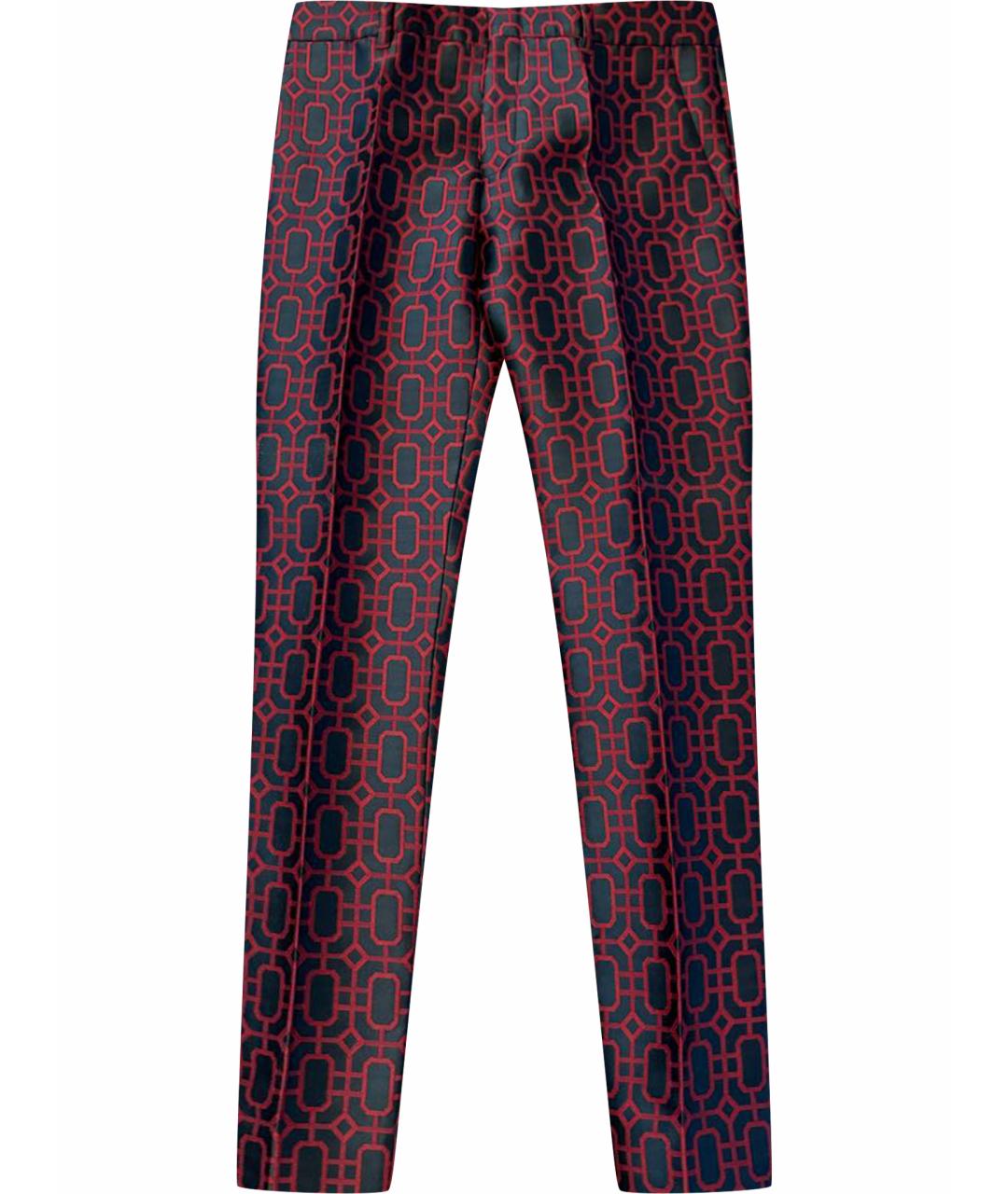 GUCCI Бордовые брюки узкие, фото 1