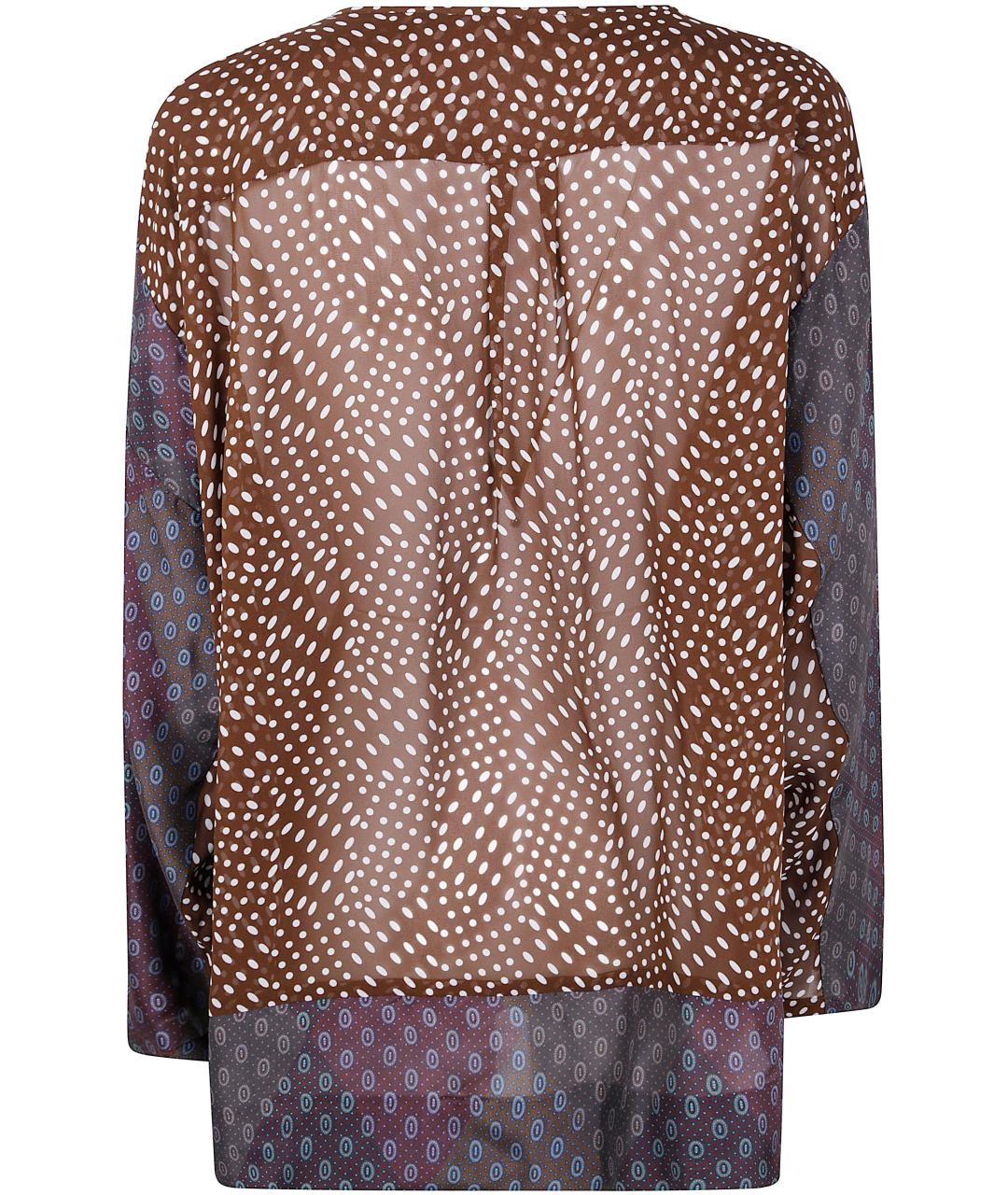 DRIES VAN NOTEN Фиолетовая шелковая блузы, фото 2