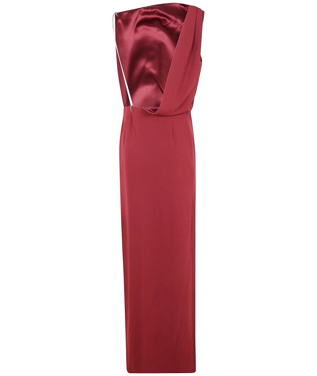 MAX MARA Красное полиэстеровое коктейльное платье, фото 2