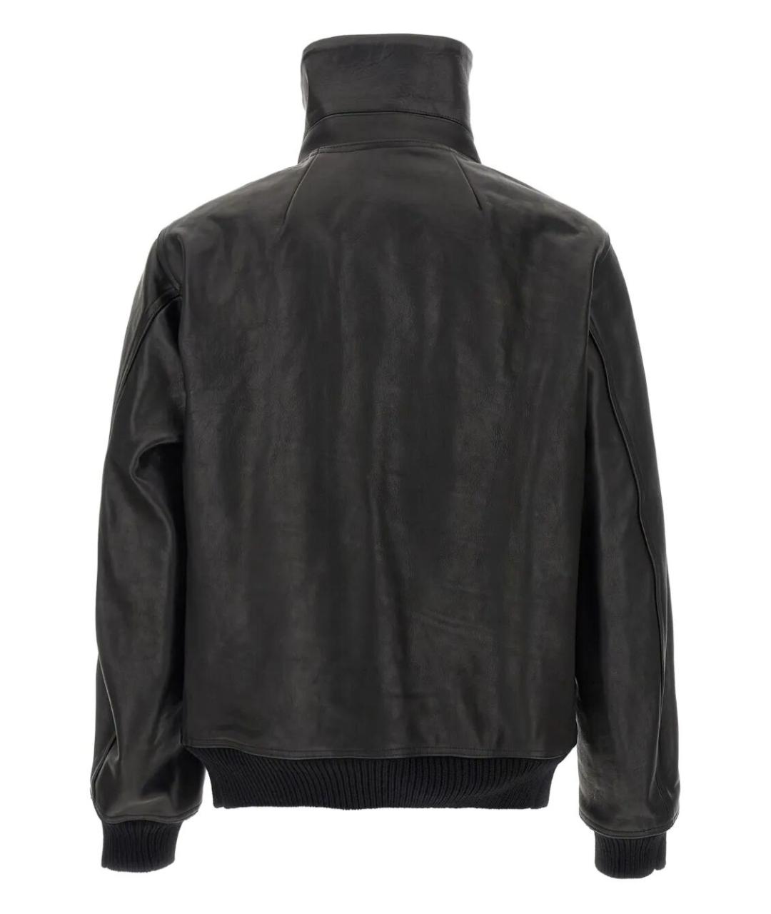 RICK OWENS Черная кожаная куртка, фото 3