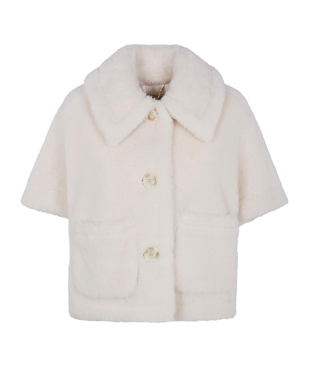 MAX MARA Белое шерстяное пальто, фото 1