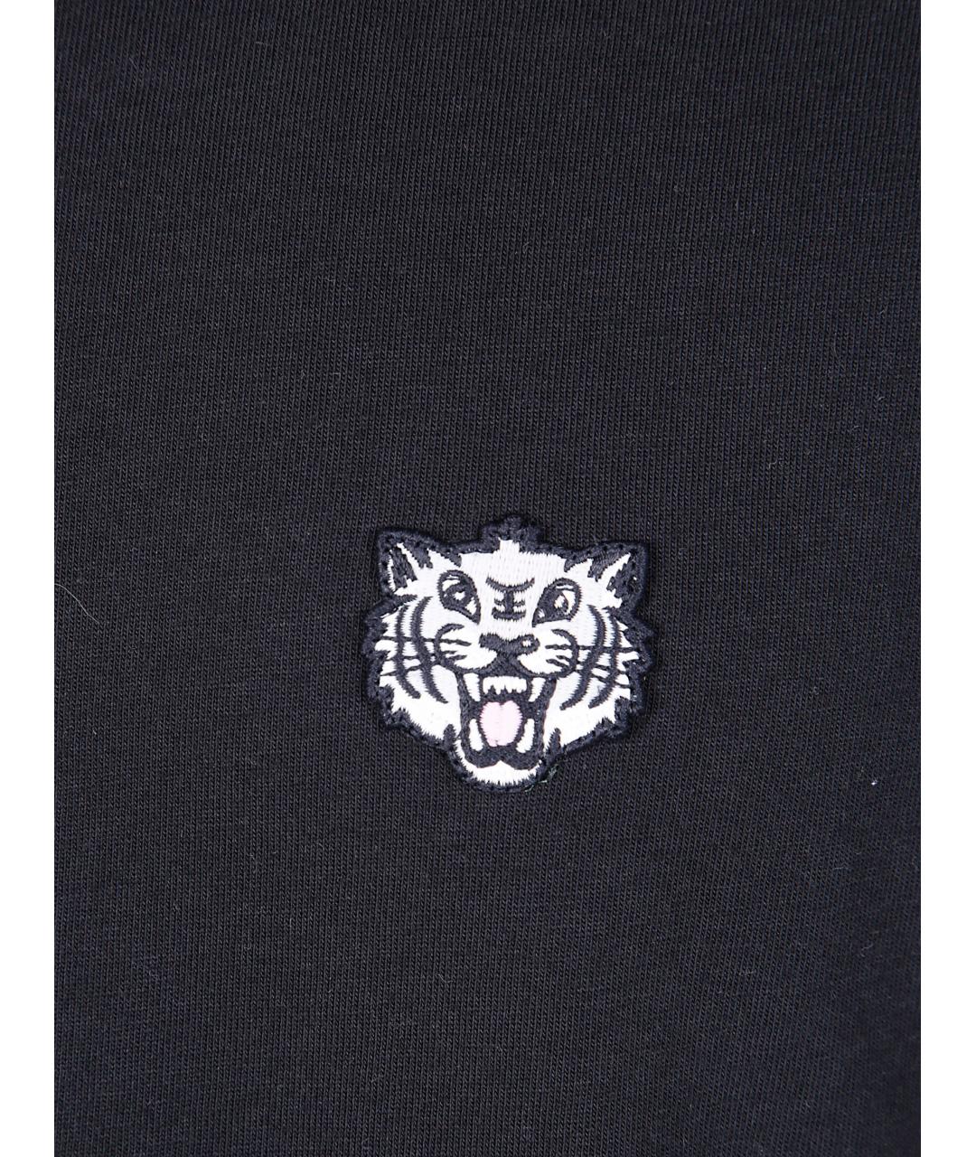 KENZO Черная хлопковая футболка, фото 3