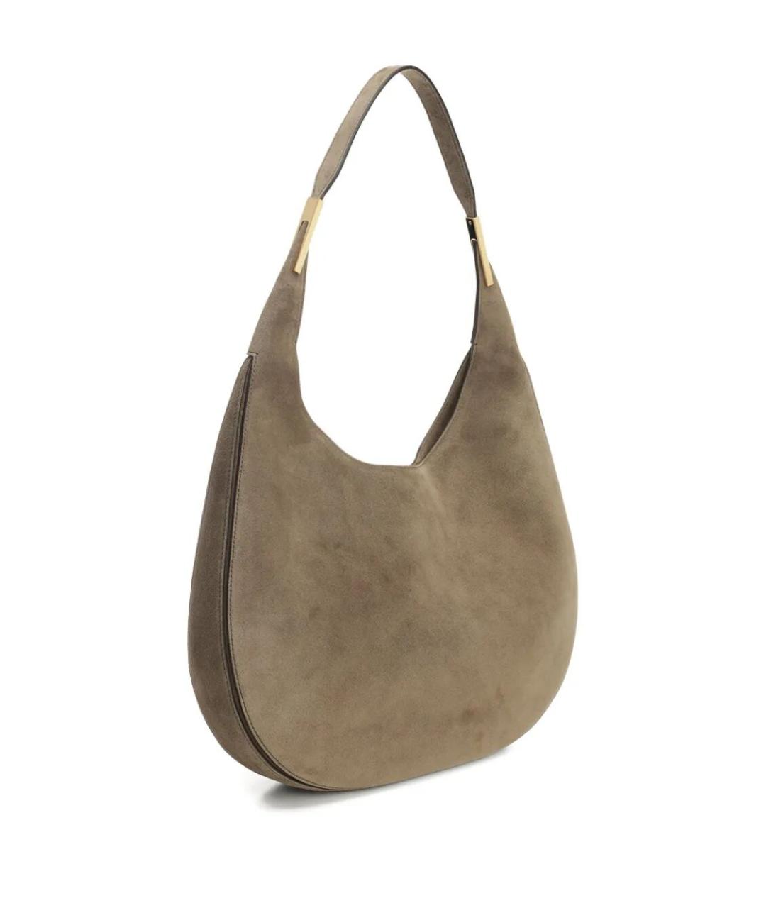 Savette Бежевая замшевая сумка через плечо, фото 4