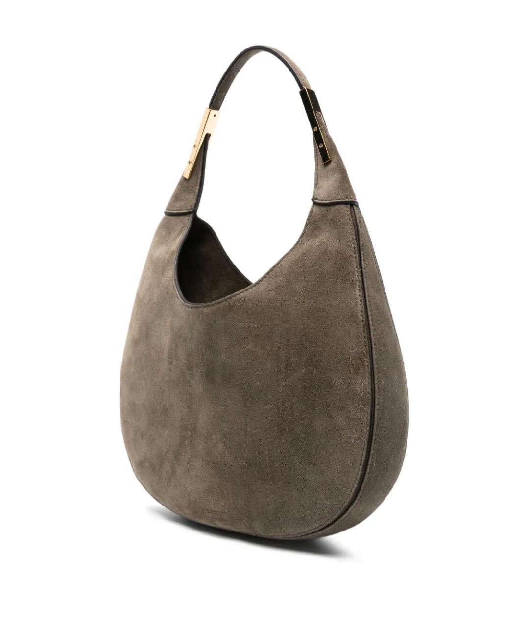 Savette Бежевая замшевая сумка через плечо, фото 4