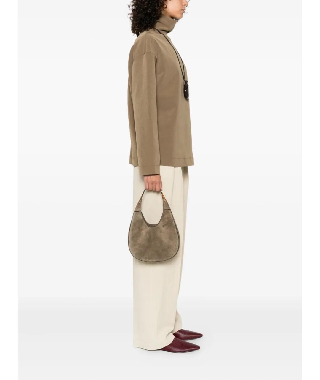 Savette Бежевая замшевая сумка через плечо, фото 2