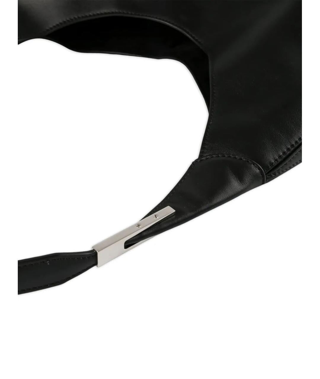 Savette Черная кожаная сумка через плечо, фото 2