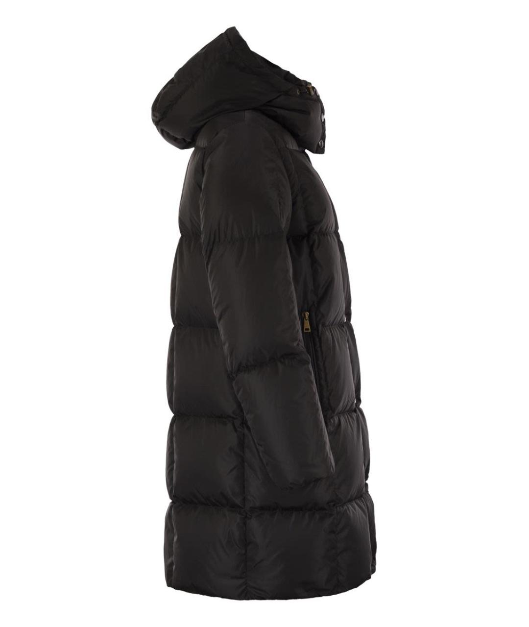 MONCLER Черный полиамидовый пуховик, фото 3