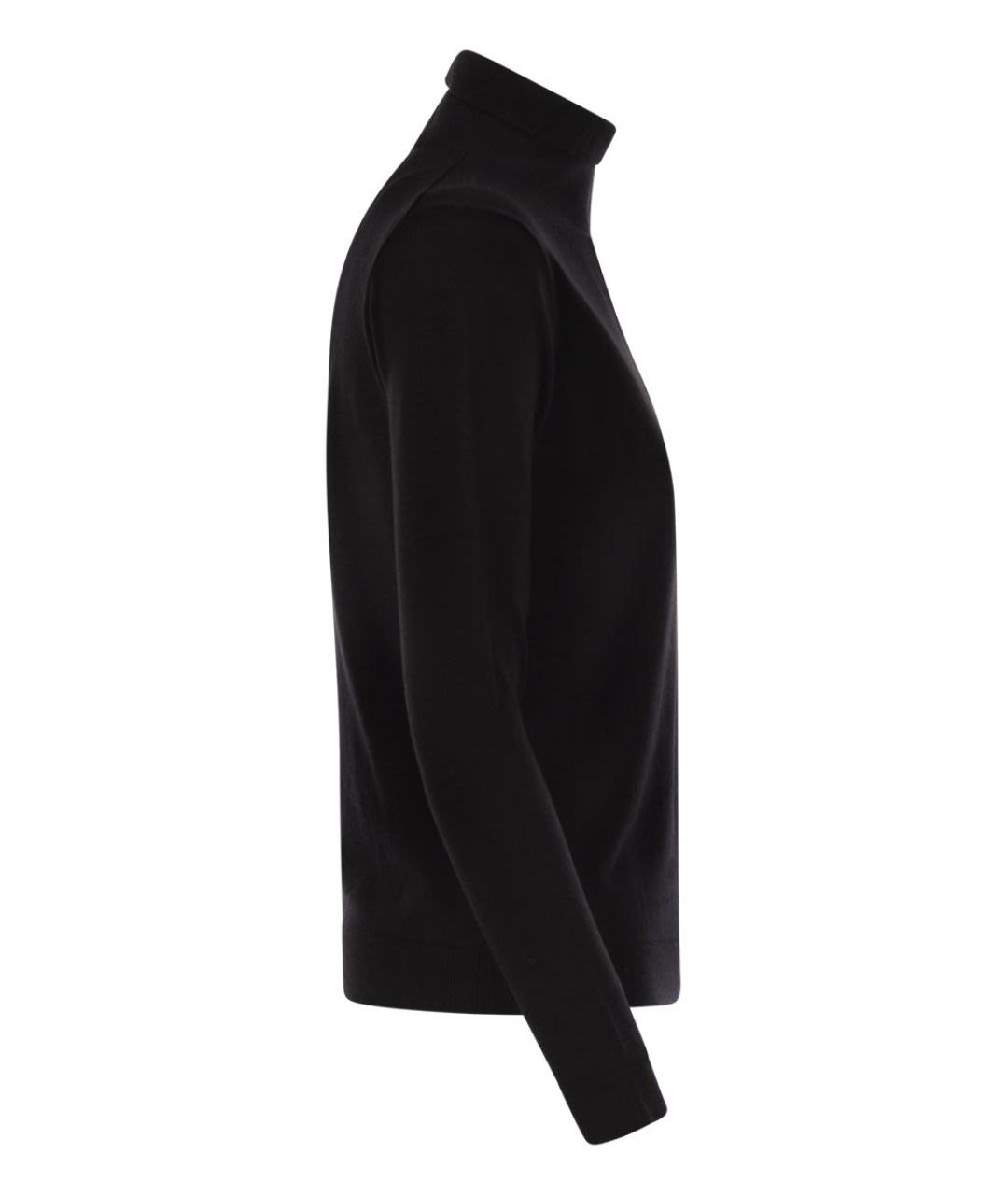 WEEKEND MAX MARA Черная шерстяная водолазка, фото 3