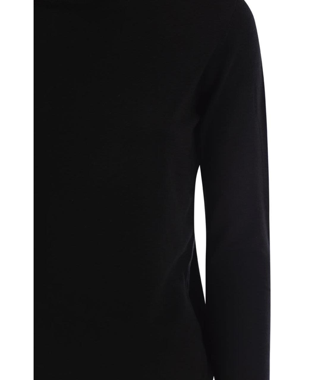 WEEKEND MAX MARA Черная шерстяная водолазка, фото 4