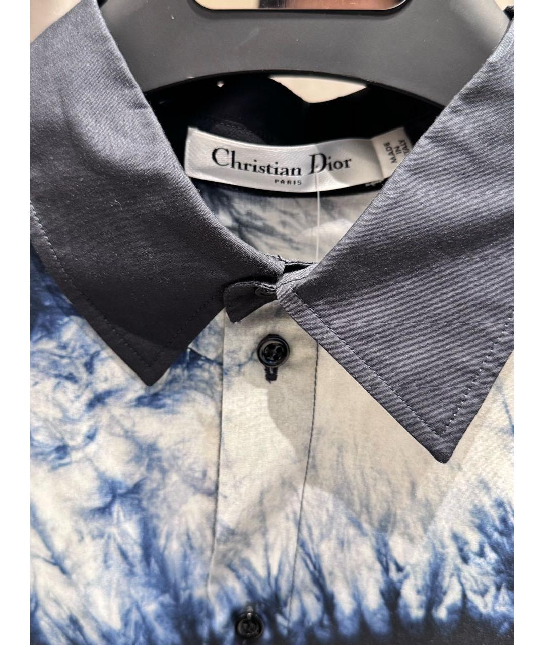 CHRISTIAN DIOR Темно-синяя хлопковая рубашка, фото 4