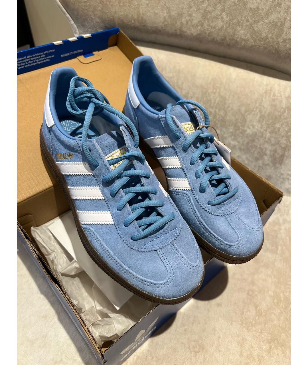 ADIDAS Голубые нубуковые кеды, фото 7