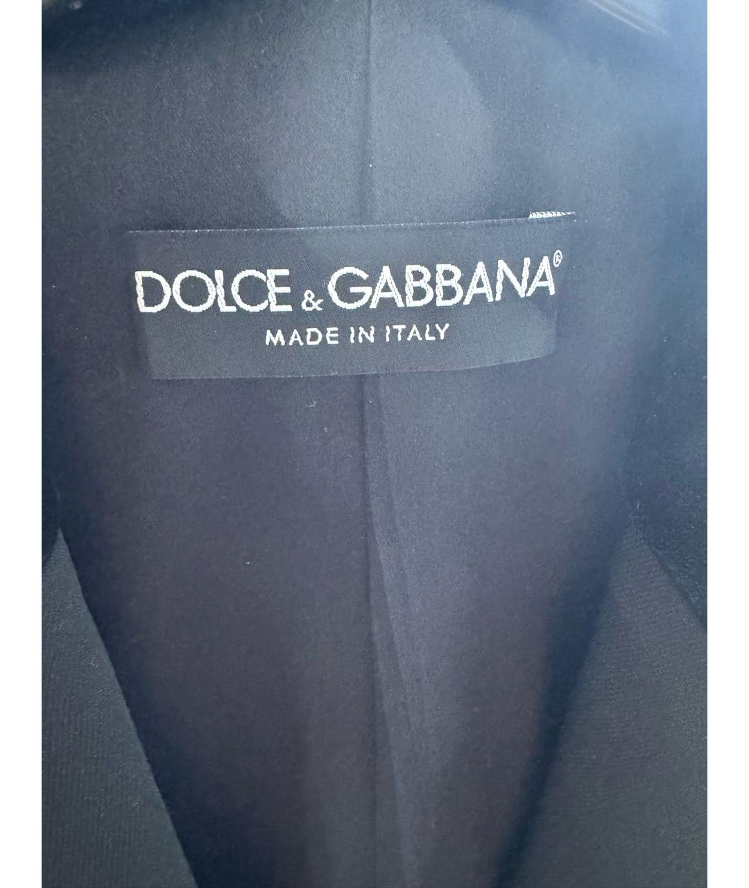 DOLCE&GABBANA Черный шерстяной жакет/пиджак, фото 3